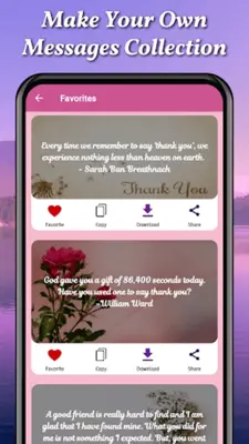 Thank You Messages & Letters android App screenshot 1